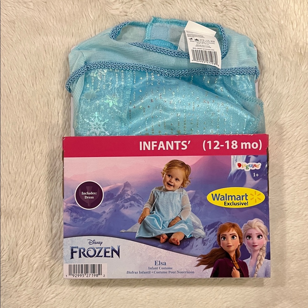 Disney Frozen Elsa Infant Costume- size 12-18 months